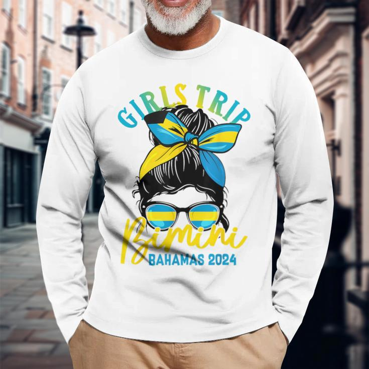 Bimini Bahamas Girls Trip 2024 Best Friend Vacation Party Long Sleeve T-Shirt Gifts for Old Men
