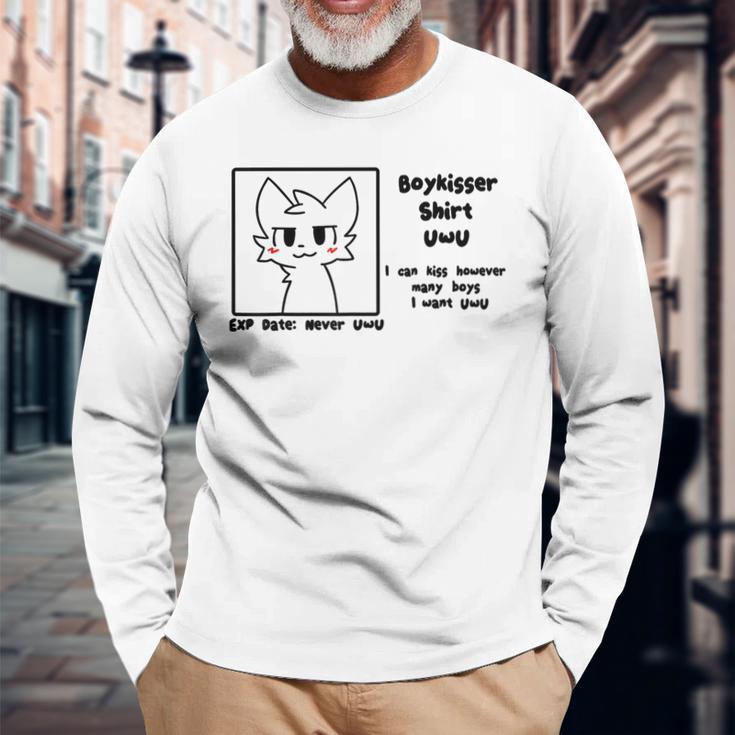 Boykisser Ich Kann Soiele Jungen Küssen Langarmshirts Geschenke für alte Männer