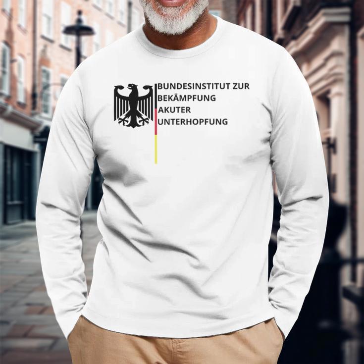 Bundesinstitut Zur Bekämpfung Akuter Unterhopfung White Langarmshirts Geschenke für alte Männer