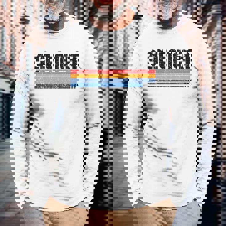Calimera Italia Retro 70S 80S Style Manga Larga Camiseta de manga larga Regalos para ancianos