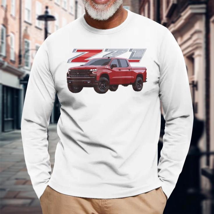Chevys Silverado Z71 4X4 Truck Long Sleeve T-Shirt Gifts for Old Men