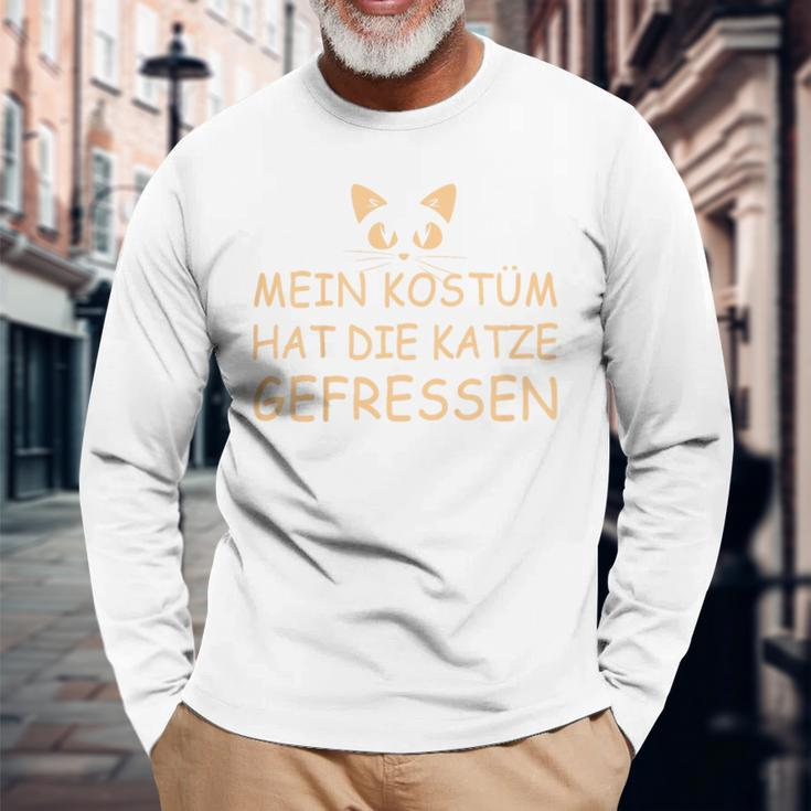 Children's Mein Kostüm Hat Die Katze Gefressen Cool Langarmshirts Geschenke für alte Männer