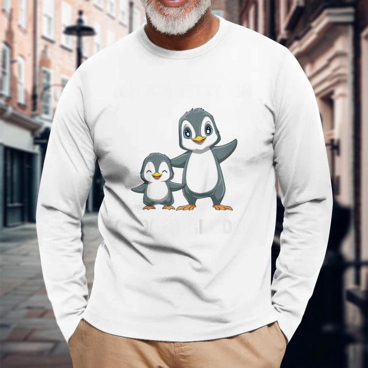 Children's Penguins Großer Bruder Ich Bin Jetzt Ein Großer Bruder Langarmshirts Geschenke für alte Männer