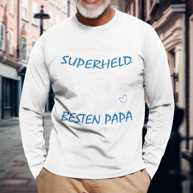 Children's Superhero Bester Papa Der Welt 80 Langarmshirts Geschenke für alte Männer