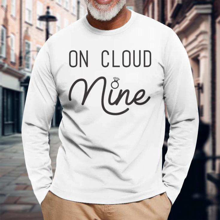 On Cloud Nine Bachelorette Party Long Sleeve T-Shirt Gifts for Old Men