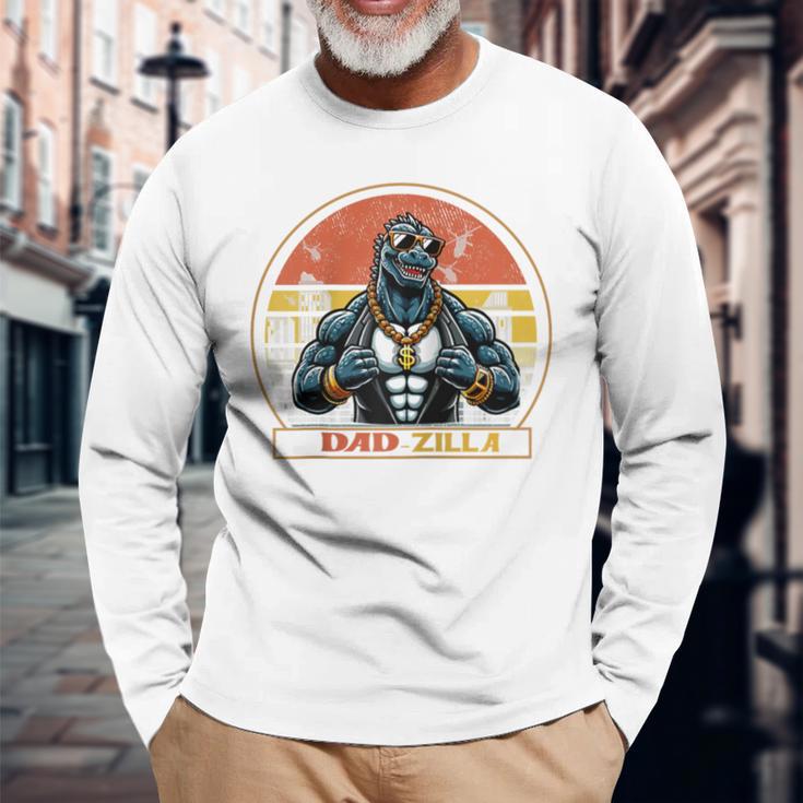 Cool Dad Herren Top Dad Brozilla Geschenkeatertag Für Papa Raglan Langarmshirts Geschenke für alte Männer