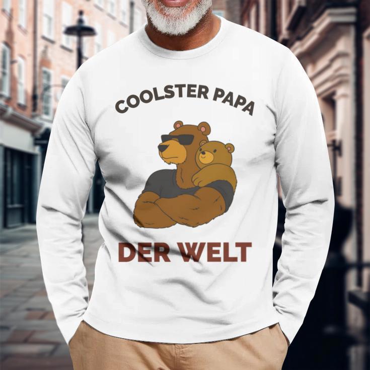 Coolster Papa Der Weltater Outfitatertag Bester Papa Langarmshirts Geschenke für alte Männer