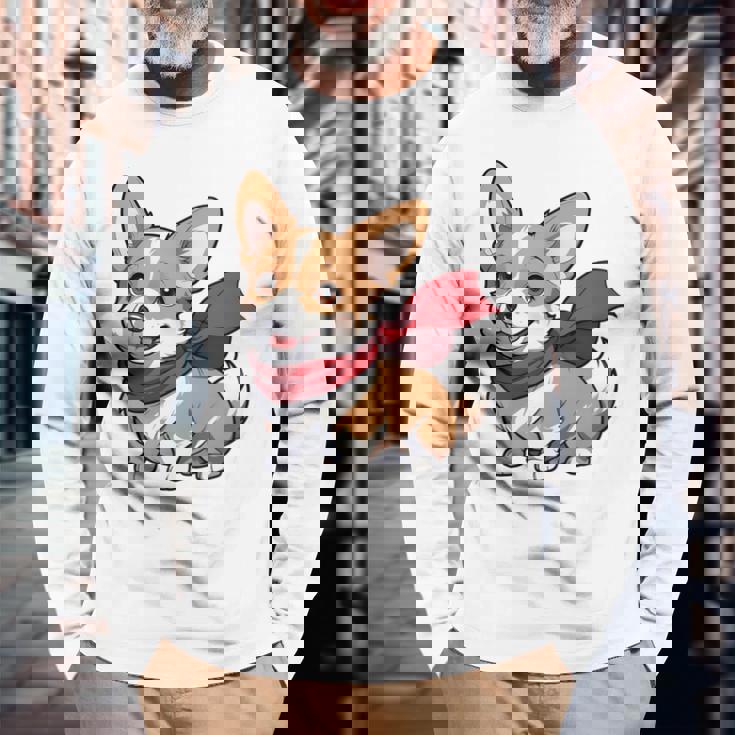 Corgi Geschenke Für Corgi-Liebhaber Corgi Damen Corgi Dog Langarmshirts Geschenke für alte Männer