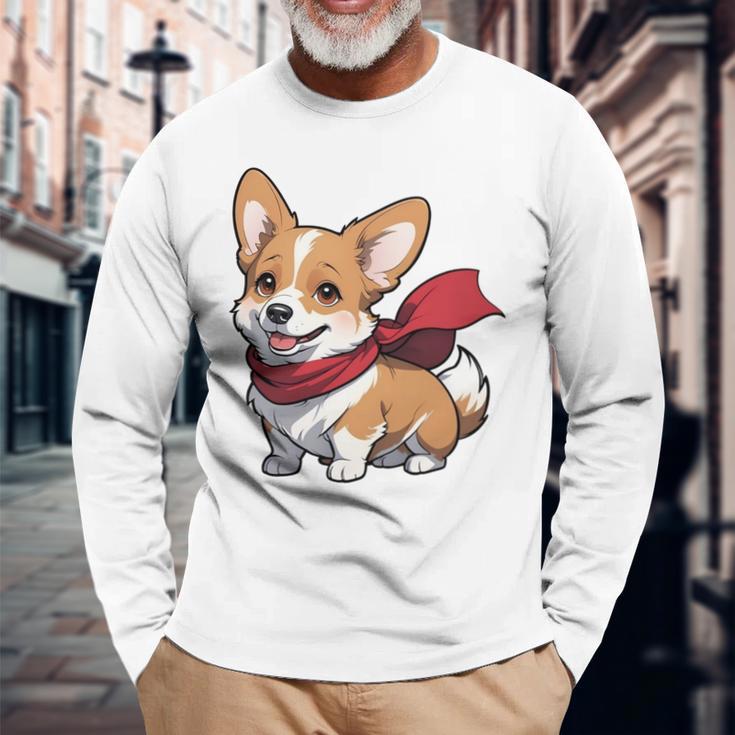 Corgi Geschenke Für Corgi-Liebhaber Corgi Damen Corgi Dog Langarmshirts Geschenke für alte Männer