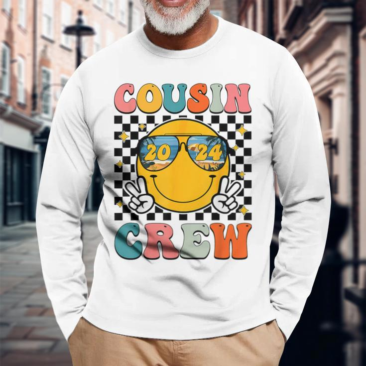 Cousin Crew 2024 Family Vacation Summer Beach Long Sleeve T-Shirt Gifts for Old Men
