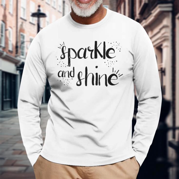 Cute Positive Summer Star Magic Sparkle And Shine Long Sleeve T-Shirt Gifts for Old Men