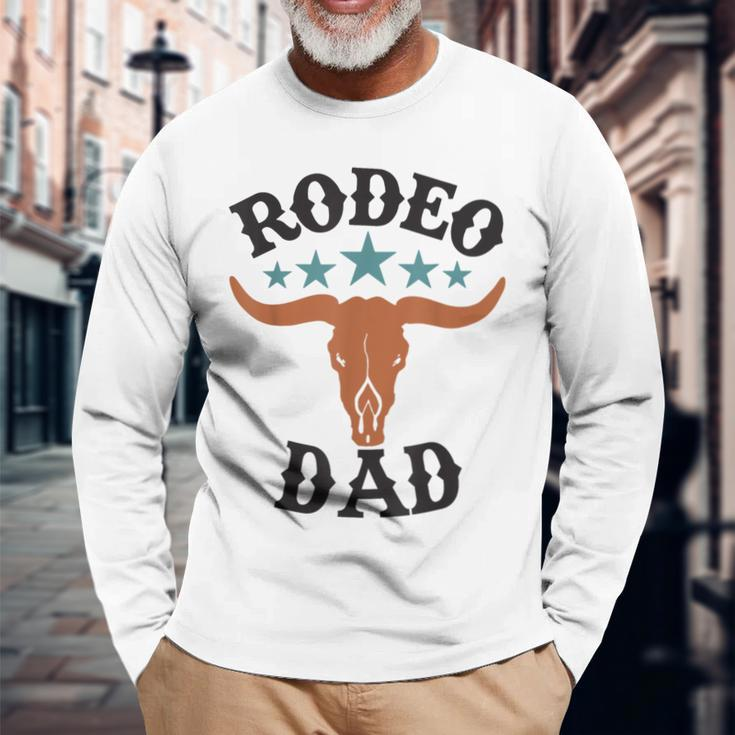 Dad 1St First Birthday Cowboy Western Rodeo Party Matching Long Sleeve T-Shirt Gifts for Old Men