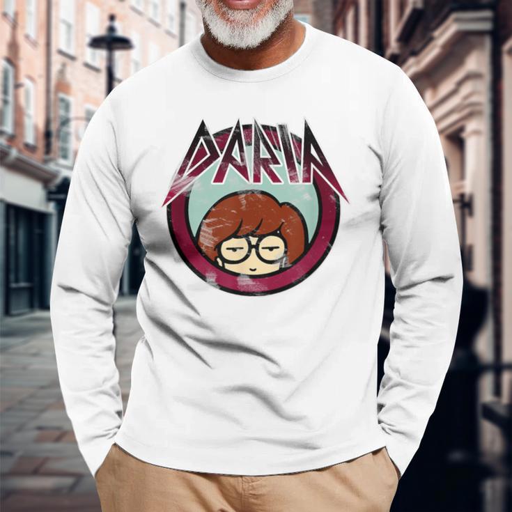 Daria Classic Metal Logo Langarmshirts Geschenke für alte Männer