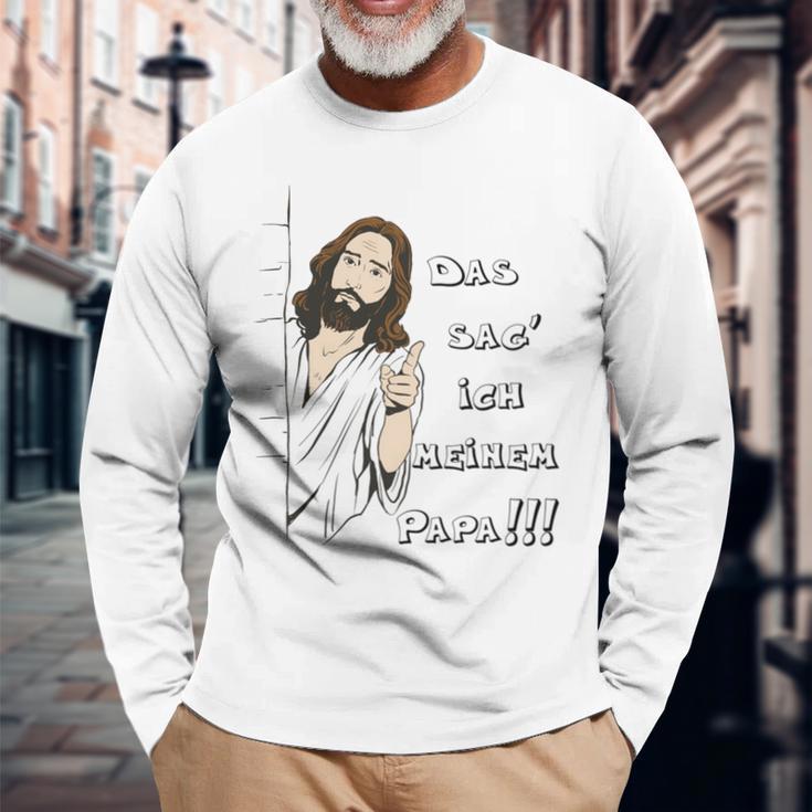 Das Sag' Ich Meinem Papa Langarmshirts Geschenke für alte Männer