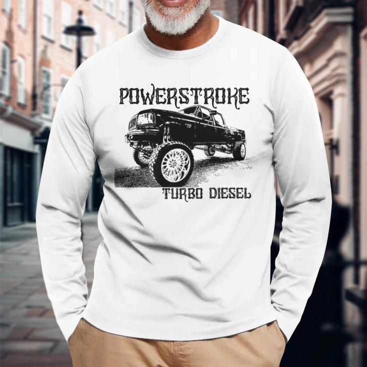 Diesel Power Stroke Coal Rolling Turbo Diesel Truck Long Sleeve T-Shirt Gifts for Old Men