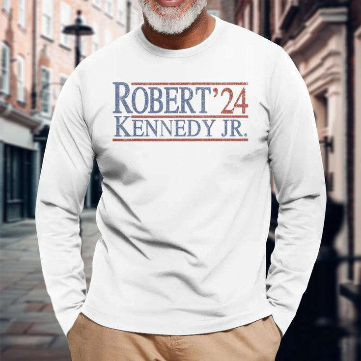 Distressed Robert Kennedy Jr 2024 Long Sleeve T-Shirt Gifts for Old Men
