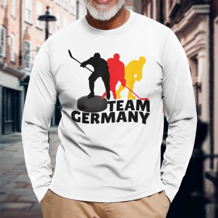 Eishockey Deutschland Trikot Langarmshirts Geschenke für alte Männer