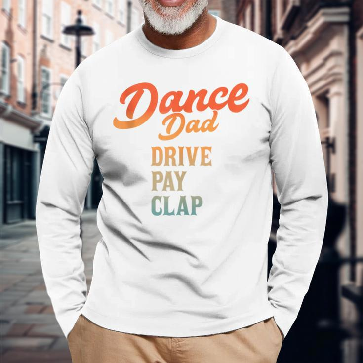 Dad Dance Retro Proud Dancer Dancing Father's Day Long Sleeve T-Shirt Gifts for Old Men