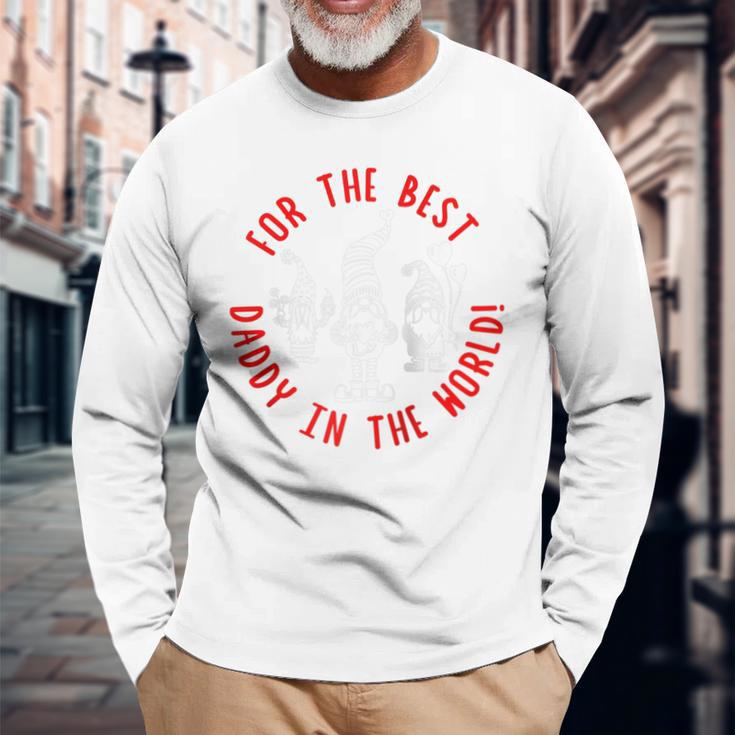 Für Den Besten Daddy Der Weltalentinszwerge Für Papa Raglan Langarmshirts Geschenke für alte Männer