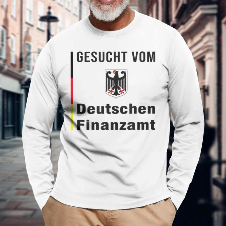 Gesucht Vom Deutschen Finanzamt Tax Evasion White Langarmshirts Geschenke für alte Männer
