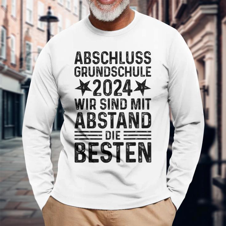 Grundschule Abschluss 2024 Mit Abstand Die Besten Kinder Langarmshirts Geschenke für alte Männer