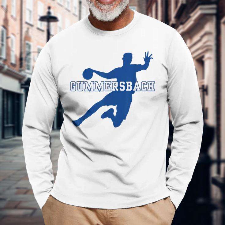 Gummersbach Handball Team Club Fan Nrw Blue Gray Langarmshirts Geschenke für alte Männer