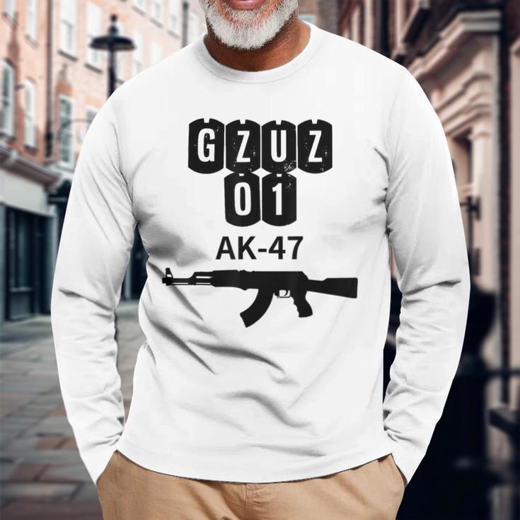 Gzuz 01 Ak-47 Langarmshirts Geschenke für alte Männer