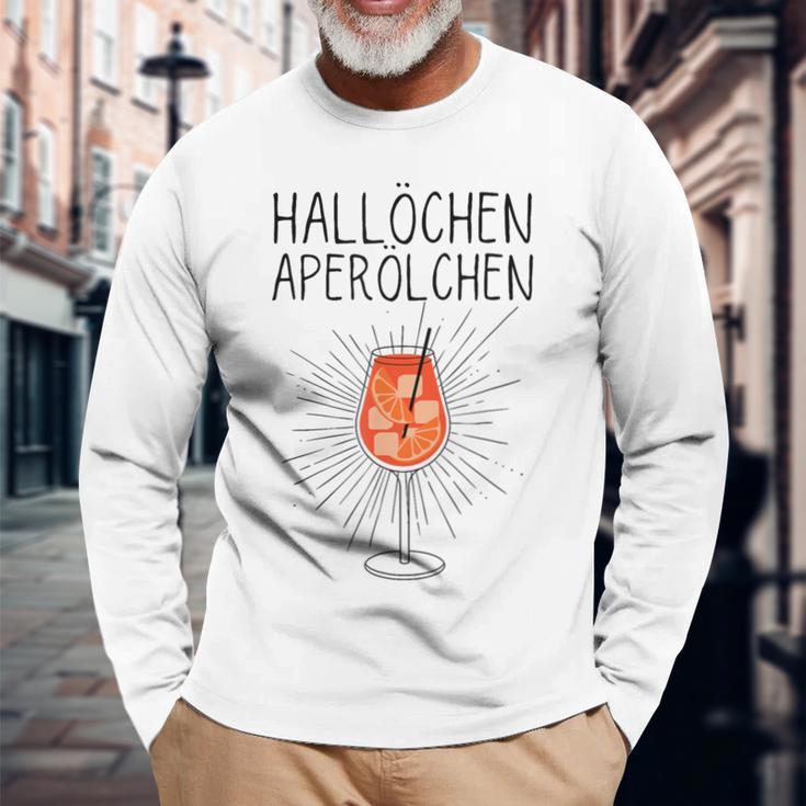 Hallöchen Aperölchen Spritz Carnival Party White Langarmshirts Geschenke für alte Männer