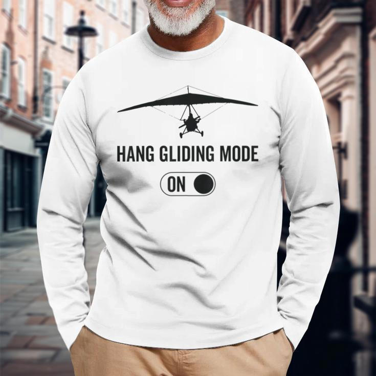 Hang Gliding Mode On Glider Hang Gliding Long Sleeve T-Shirt Gifts for Old Men