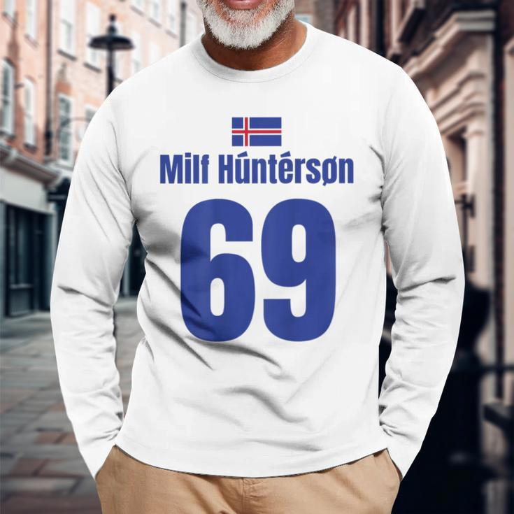 Iceland Sauf Jersey 69 Mallorca Sauf Jersey Milf Hunterson S Langarmshirts Geschenke für alte Männer
