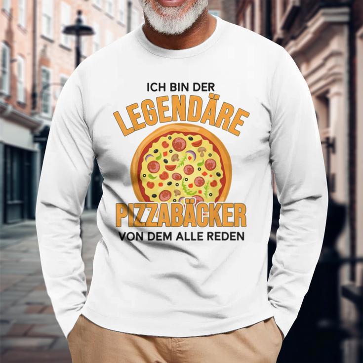 Ich Bin Der Legendary Pizza Baker Der Weltbeste Pizzabäcker Langarmshirts Geschenke für alte Männer