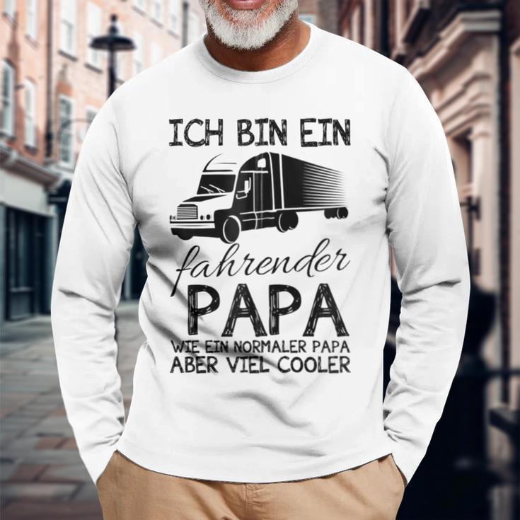 Ich Bin Ein Lkw Fahrender Papa Wie Ein Normaler Papaater Kapuzenjacke Langarmshirts Geschenke für alte Männer