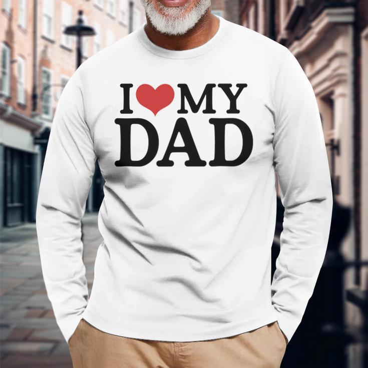 Ich Liebe Meinenateratertag Besterater Aller Zeiten Für Papa-Liebhaber Langarmshirts Geschenke für alte Männer