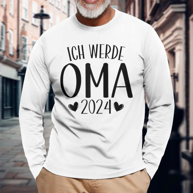Ich Werde Oma 2024 German Language Langarmshirts Geschenke für alte Männer
