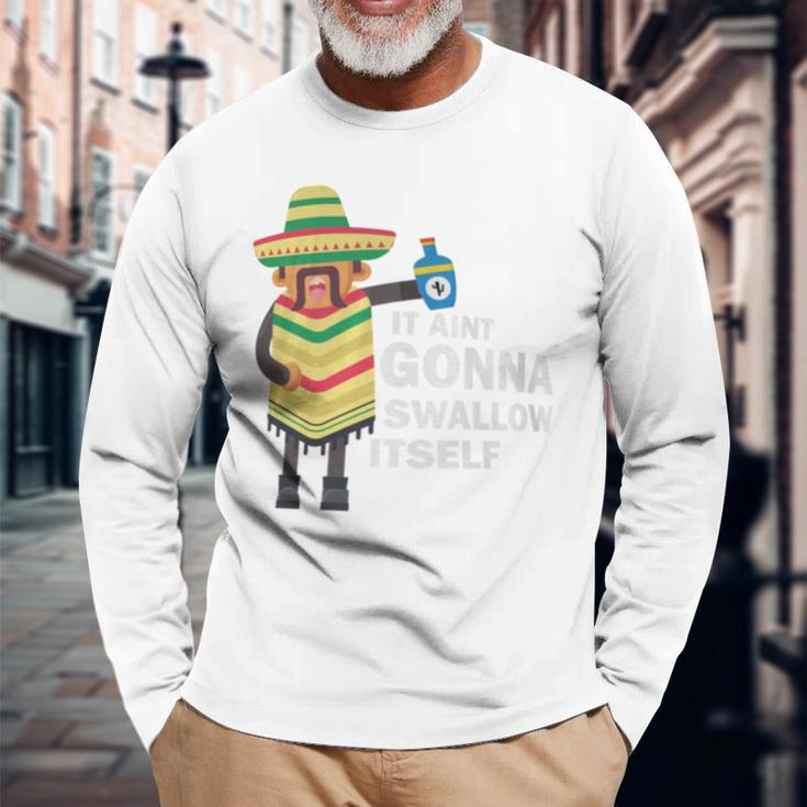 Juan Drinking Mexican Fiesta Quote Cinco De Mayo Long Sleeve T-Shirt Gifts for Old Men