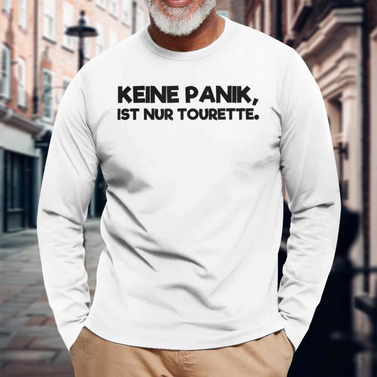 Keine Panik Nur Tourette Syndrome Langarmshirts Geschenke für alte Männer