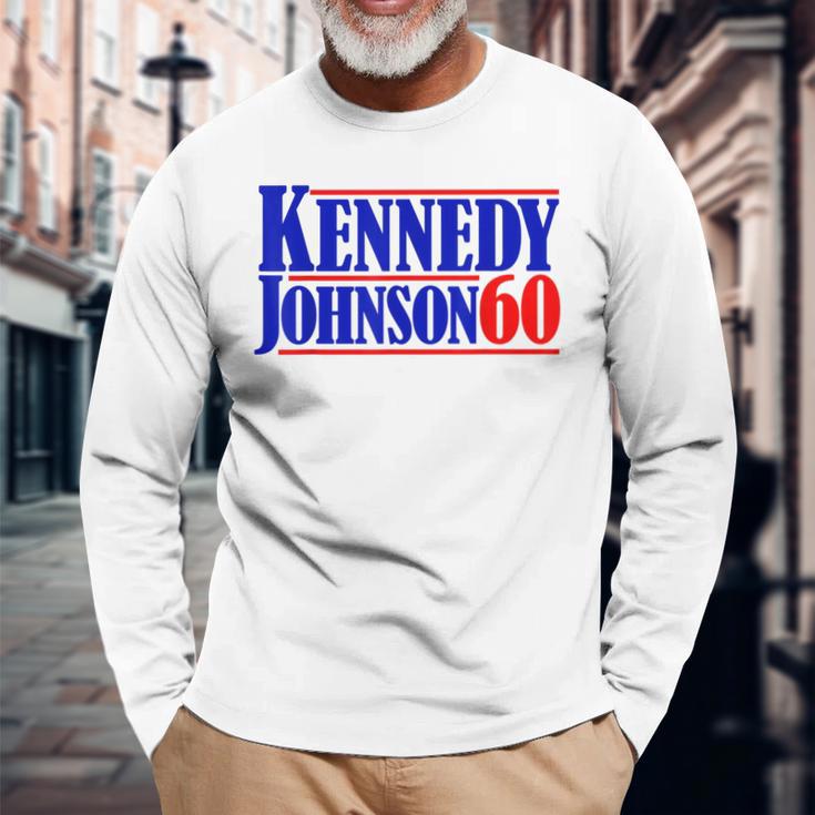 Kennedy Johnson '60 Vintage Vote For President Kennedy Long Sleeve T-Shirt Gifts for Old Men