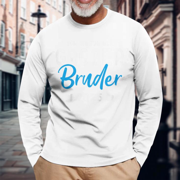 Kinder Ich Werde Ein Großer Bruder 2025 Großer Bruder 2025 Langarmshirts Geschenke für alte Männer