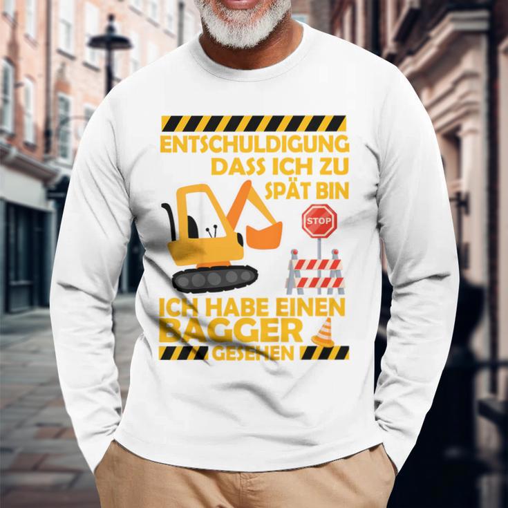 Kinder Langarmshirts Entschuldigung, Zu Spät Wegen Bagger Geschenke für alte Männer