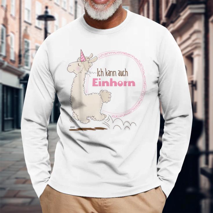 Lama Ich Kann Auch Einhorn By Nici Langarmshirts Geschenke für alte Männer