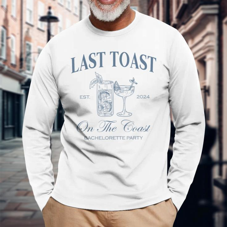 Last Toast On The Coast Bachelorette Party Beach Bridal Long Sleeve T-Shirt Gifts for Old Men