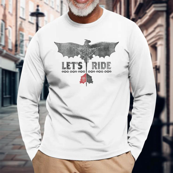 Let's Ride Langarmshirts Geschenke für alte Männer