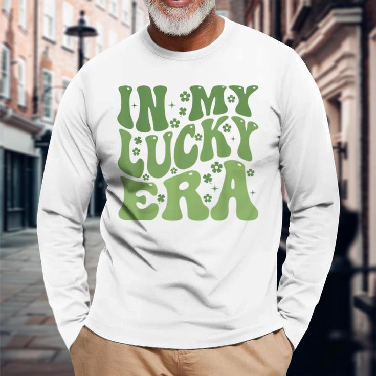 In My Lucky Era St Patrick's Day Long Sleeve T-Shirt Gifts for Old Men