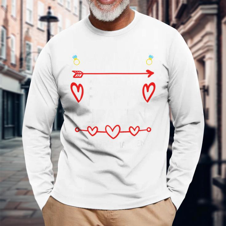 Mamma Willst Du Papa Heiraten Antrag Willst Du Mich Heiraten Langarmshirts Geschenke für alte Männer