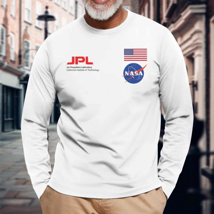 Nasa Jpl Logo Langarmshirts Geschenke für alte Männer