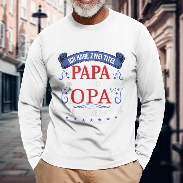 Opa Atertag Papa Spruch Grossvater Geburtstag Kapuzenjacke Langarmshirts Geschenke für alte Männer