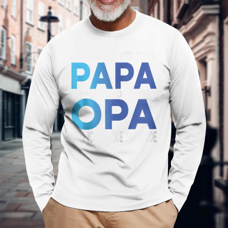 Opa Atertag Papa Spruch Grossvater Geschenk Kapuzenjacke Langarmshirts Geschenke für alte Männer