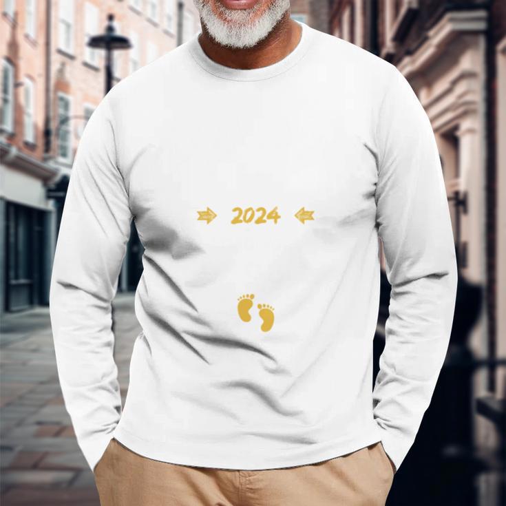 Papa 2024 Loading Futuro Papa 2024 Langarmshirts Geschenke für alte Männer