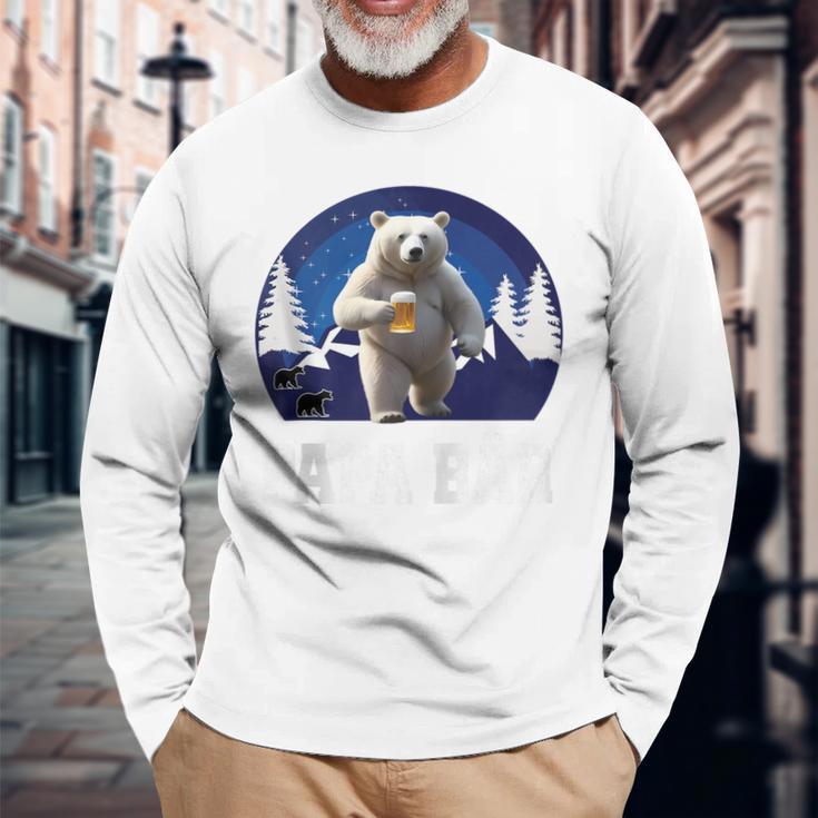 Papa Bäratertag Retroater & Opa Geschenk Geburtstags Kapuzenjacke Langarmshirts Geschenke für alte Männer