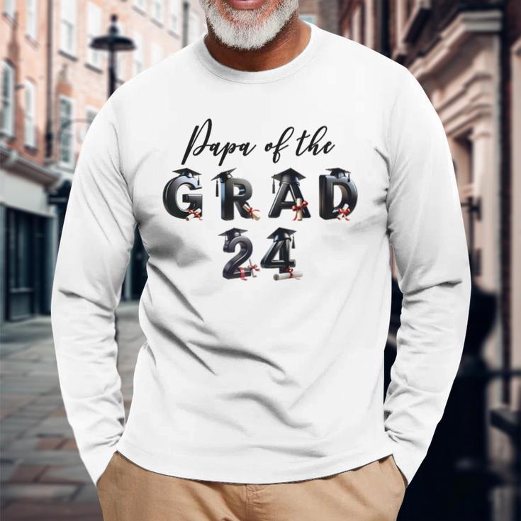 Papa Der Graduate Classon 2024 Raglan Langarmshirts Geschenke für alte Männer